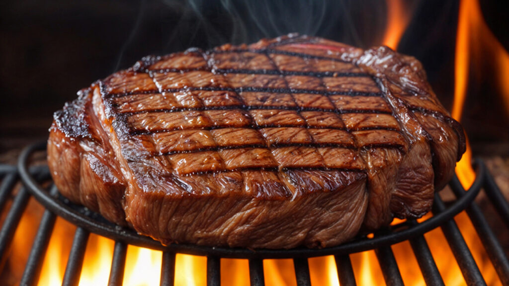 Grilled BBQ Ribeye Steak