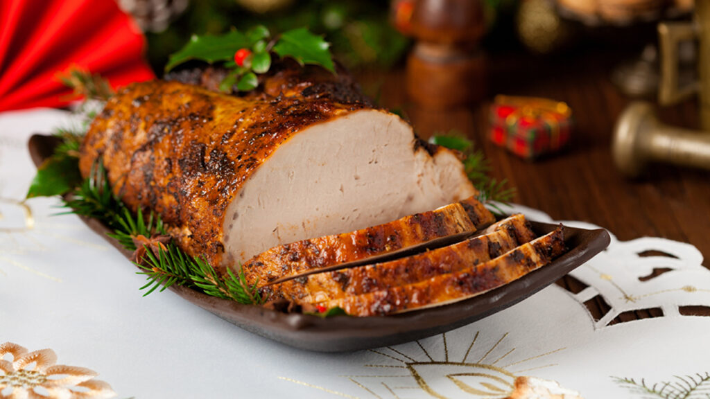 Holiday-Spiced Honey-Glazed Pork Loin